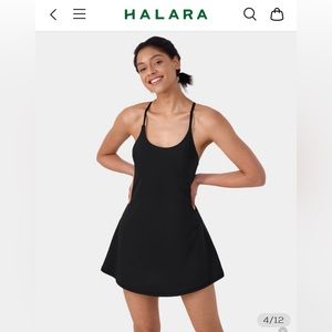 Halara wannabe black exercise dress size small